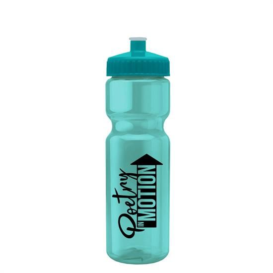 TB28 - Champion - 28 oz. Transparent Bottle with Push pull lid